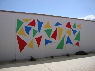 Geometric Flag Mural